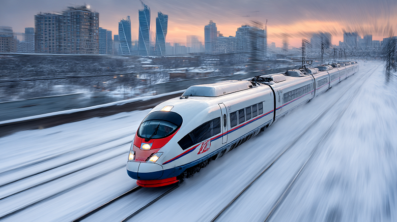 До 400 км/ч, из Москвы в Санкт-Петербург за 2 часа 15 минут. Началась сварка первого поезда ВСМ